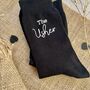 Personalised The Usher Wedding Day Socks, thumbnail 4 of 5