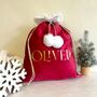 Personalised Velvet Christmas Sack, thumbnail 8 of 9