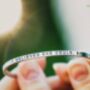 Silver Or Gold Positive Affirmation Mantra Bangle, thumbnail 2 of 10