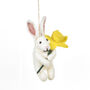 Handmade Felt Delilah Bunny Easter Decoration, thumbnail 1 of 7