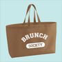 Brunch Society Premium Canvas Oversized Tote Bag, thumbnail 6 of 10