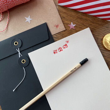 'Santa Letters' Letterpress Writing Set, 5 of 7