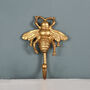 White Or Gold Tone Metal Bee Wall Hook, thumbnail 1 of 5