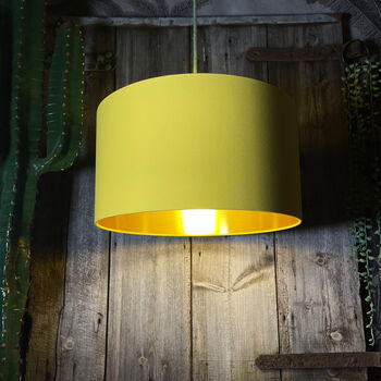 Banana Lampshade With Copper Or Gold Foil Lining, 4 of 9