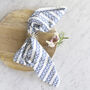 Pair Of Blue And Cream Cotton Napkins, thumbnail 1 of 3