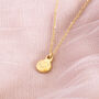 Gold Plated Heart Nugget Birthstone Charm Necklace, thumbnail 6 of 12