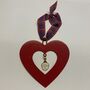 Christmas Heart Hanging Heart Ornament, thumbnail 2 of 5