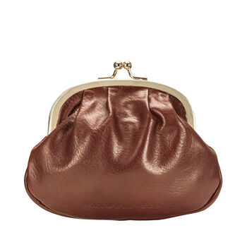 The Classic Ladies Leather Clasp Purse. 'The Sabina', 9 of 12