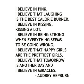 Audrey Hepburn Quote Wall Sticker, 2 of 3
