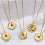 Moon Phase Necklace In Gold Vermeil With Diamonds, thumbnail 1 of 12