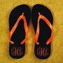 Monogrammed Flip Flops, thumbnail 3 of 6