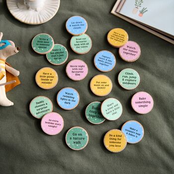 Personalised Daddy And Me Memory Making Idea Tokens Bag, 2 of 5