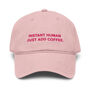 Instant Human Just Add Coffee. Cotton Embroidered Cap, thumbnail 1 of 12