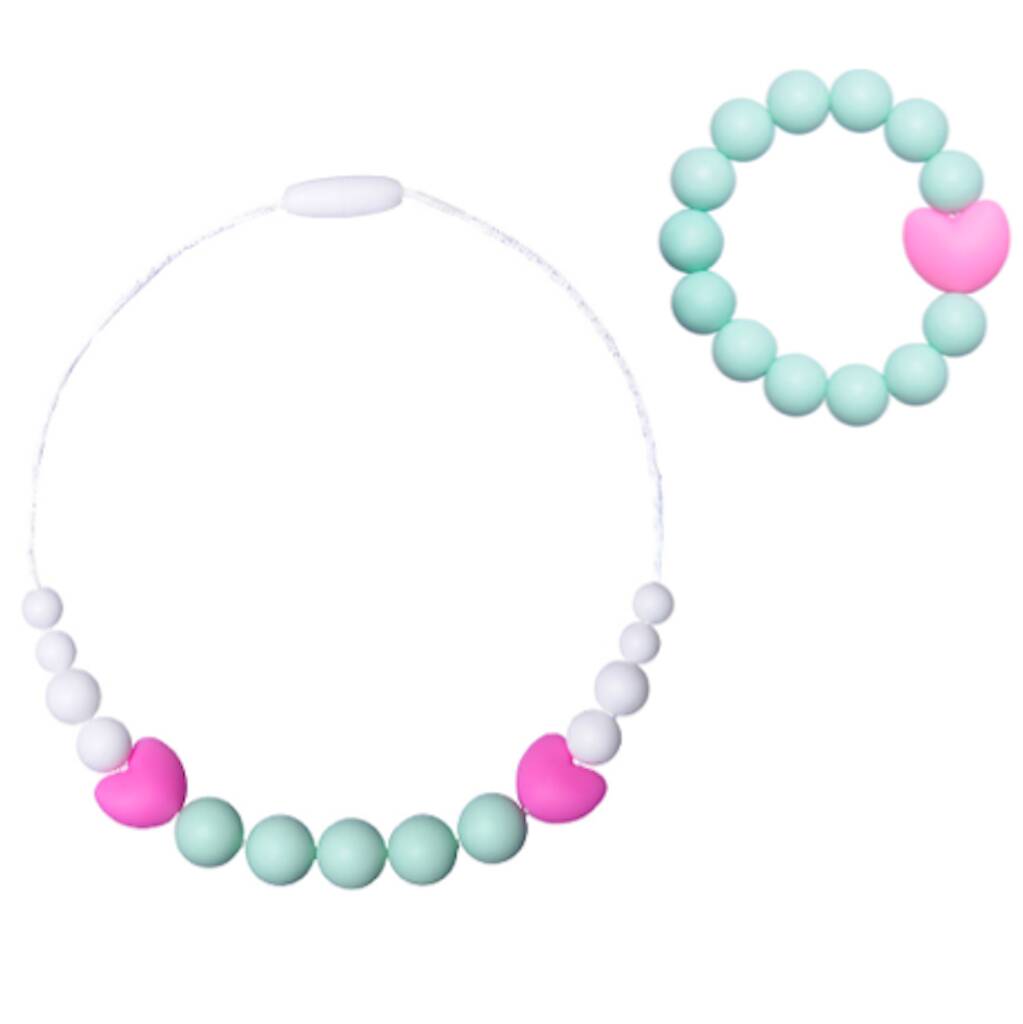 Teething Jewelry Set For Little Girl Little Diva By The Good Karma Shop