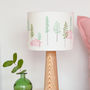 Green Trees And Cabin Drum Lampshade, thumbnail 5 of 8