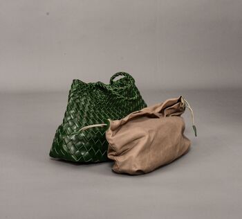 Hand Woven Top Handle Tote, 7 of 12