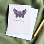 Butterfly Greetings Card A Little Note To Say, thumbnail 2 of 2
