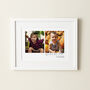 Personalised Father's Day Double Photo Print, thumbnail 1 of 4