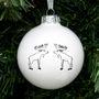 Christmas Bauble With Moose, thumbnail 3 of 5
