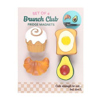 Brunch Club Fridge Magnet Set, 2 of 2