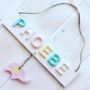 Personalised Children's Name Sign Plaque With Elephant, thumbnail 3 of 5