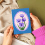 Anemone Floral Card Blue, thumbnail 2 of 2