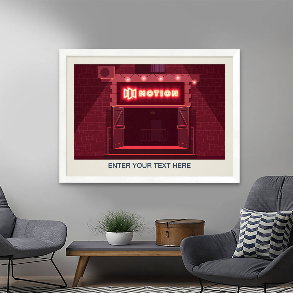 Personalised Motion Poster By Steve Ash illustration