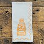Set Of Six Embroidered Food Preserves Napkins, thumbnail 5 of 11