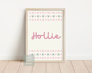 Personalised Cool Girls Club Pink Gallery Wall Print Set, 2 of 5