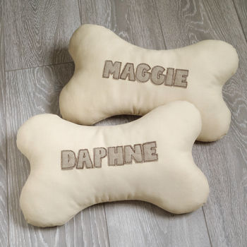 Personalised Dog Bone Cushion Gift, 5 of 10