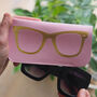 Pink And Gold Leather Sunglasses Case, thumbnail 1 of 7