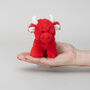 Mini Highland Collectible Red Soft Toy Cow With Pop Up Box, thumbnail 6 of 8