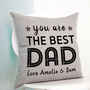 Personalised Best Dad Cushion, thumbnail 3 of 4