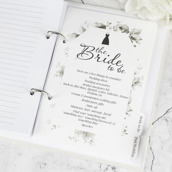 Wedding Planner With Photo – Personalised Ring Bound Organiser, 5 of 12