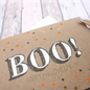 'Boo!' Happy Halloween Card With Gold Dots, thumbnail 6 of 6