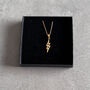 Gold Lightning Bolt Necklace – Empowering Jewellery Gift For Her, thumbnail 6 of 6