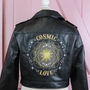 Cropped Cosmic Love Leather Jacket, thumbnail 2 of 10