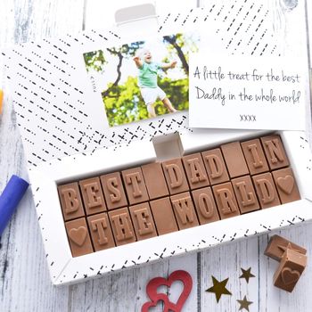 chocolate message for dad by morse toad chocolate messaging ...