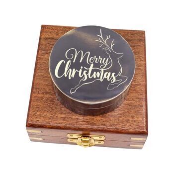 Personalised Gunmetal Signature Sundial Compass Gift, 5 of 9