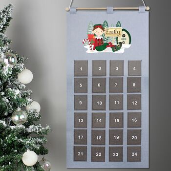 Elf Large Reusable Advent Calendar, 2 of 2