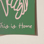 This Is Home Illustrated Holding Hands Print, thumbnail 6 of 9