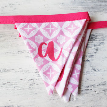 Personalised Bunting Pink, 2 of 5