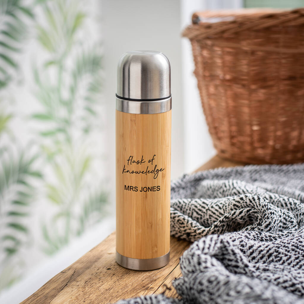 Image of Gift For Teachers Personalised Flask