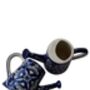 Bold Blue Pottery Ceramic Watering Can/Vase, thumbnail 8 of 12
