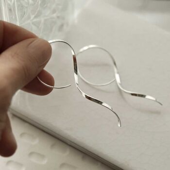 Sterling Silver Helix Threader Earrings, 3 of 5