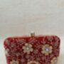 Indian Red Rectangular Clutch Bag, thumbnail 3 of 10