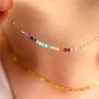 Real Gemstone Rainbow Necklace, thumbnail 6 of 10