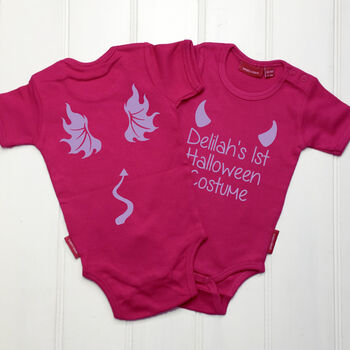 Personalised My First Halloween Costume Babygrow, 2 of 7