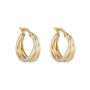 9ct Gold Double Hoop Earrings, thumbnail 3 of 7