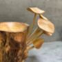 Mushroom Tealight Incense Holder Handmade Teak Wooden Gift, thumbnail 6 of 7
